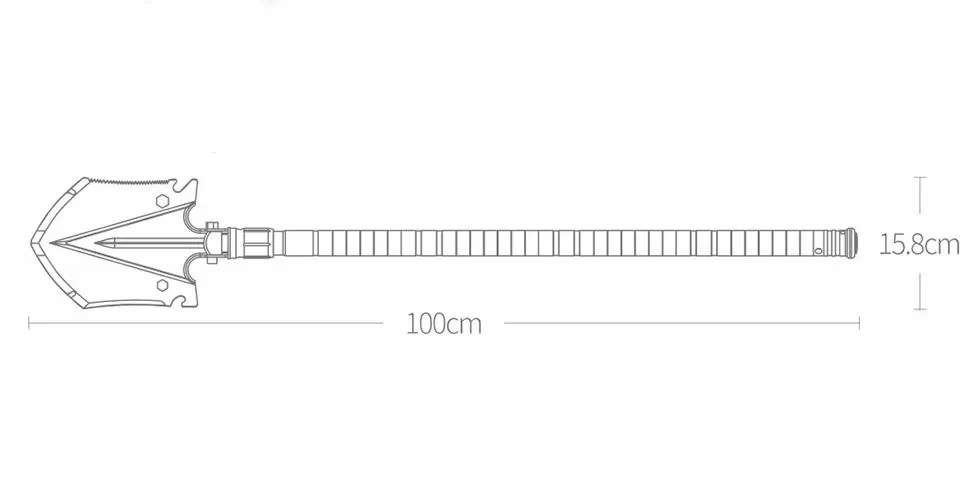 Лопата мультифункциональная NexTool Multi-purpose Shovel 14в1 KT5524/NE0114 (000895) - фото 7 Лопата мультифункциональная NexTool Multi-purpose Shovel 14в1 KT5524/NE0114 (000895) - фото 7