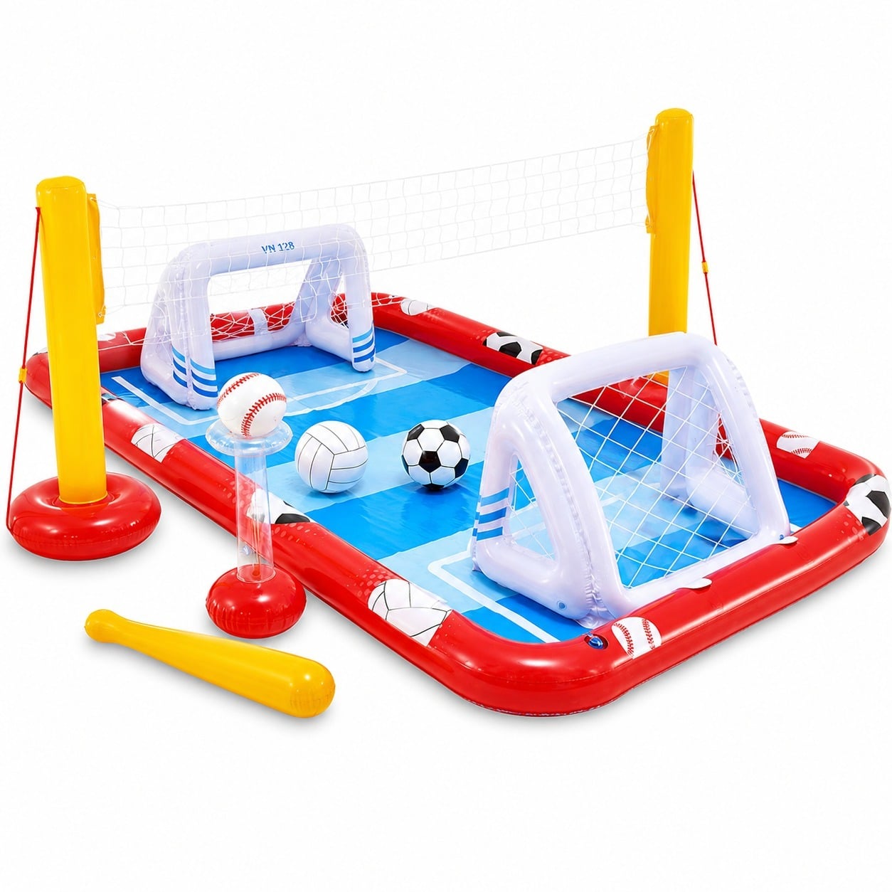 Игровой центр с бассейном 470 л и воротами/мячами/битой (57147)
