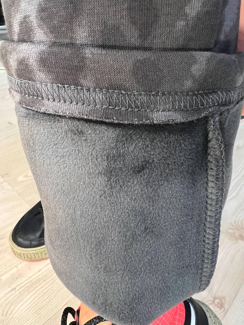 Костюм женский A-N 2762 утепленный худи с капюшоном и брюки палаццо леопардовый принт L Графитовый (3201) - фото 2 Костюм женский A-N 2762 утепленный худи с капюшоном и брюки палаццо леопардовый принт L Графитовый (3201) - фото 2