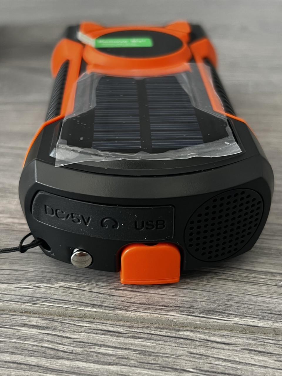 Повербанк Bluetooth IP65 з ліхтариком і сонячною зарядкою - фото 8 Повербанк Bluetooth IP65 з ліхтариком і сонячною зарядкою - фото 8