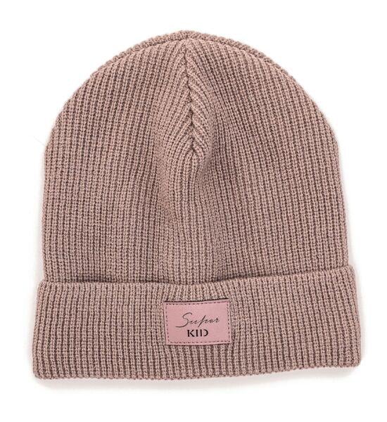 Шапка детская для девочек Кира D854 флис 48-52 см Кофейный