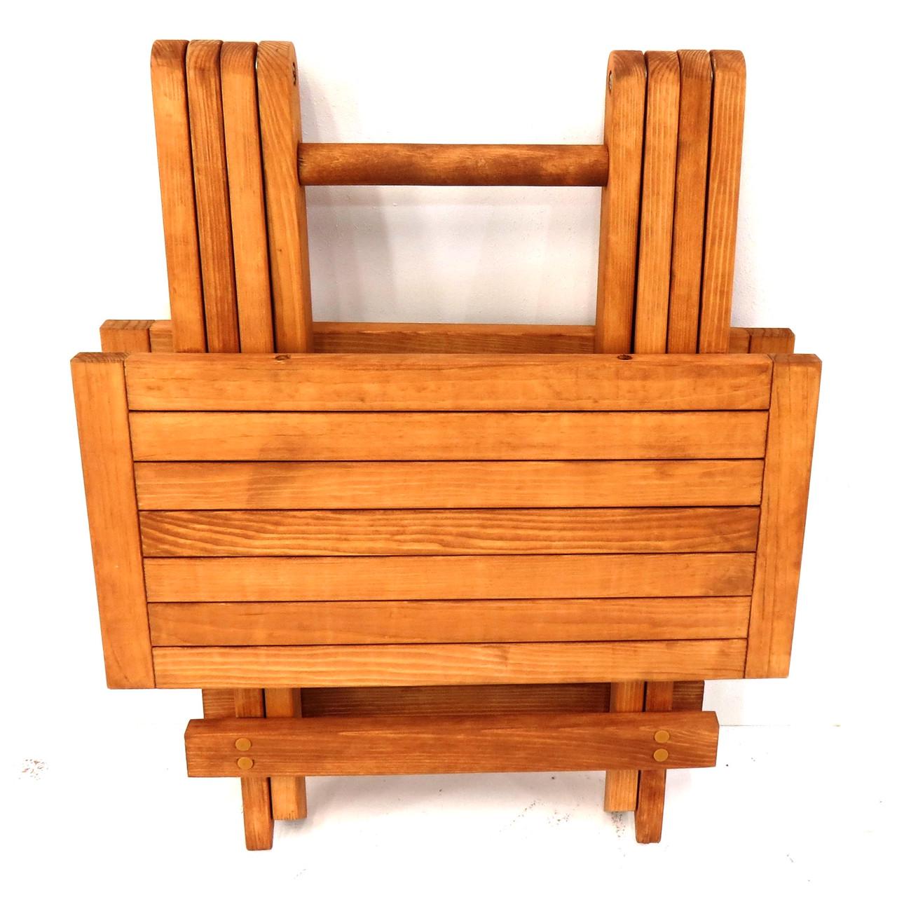 Столик раскладной из дерева Деруент Шафран (СУН-001606) - фото 4