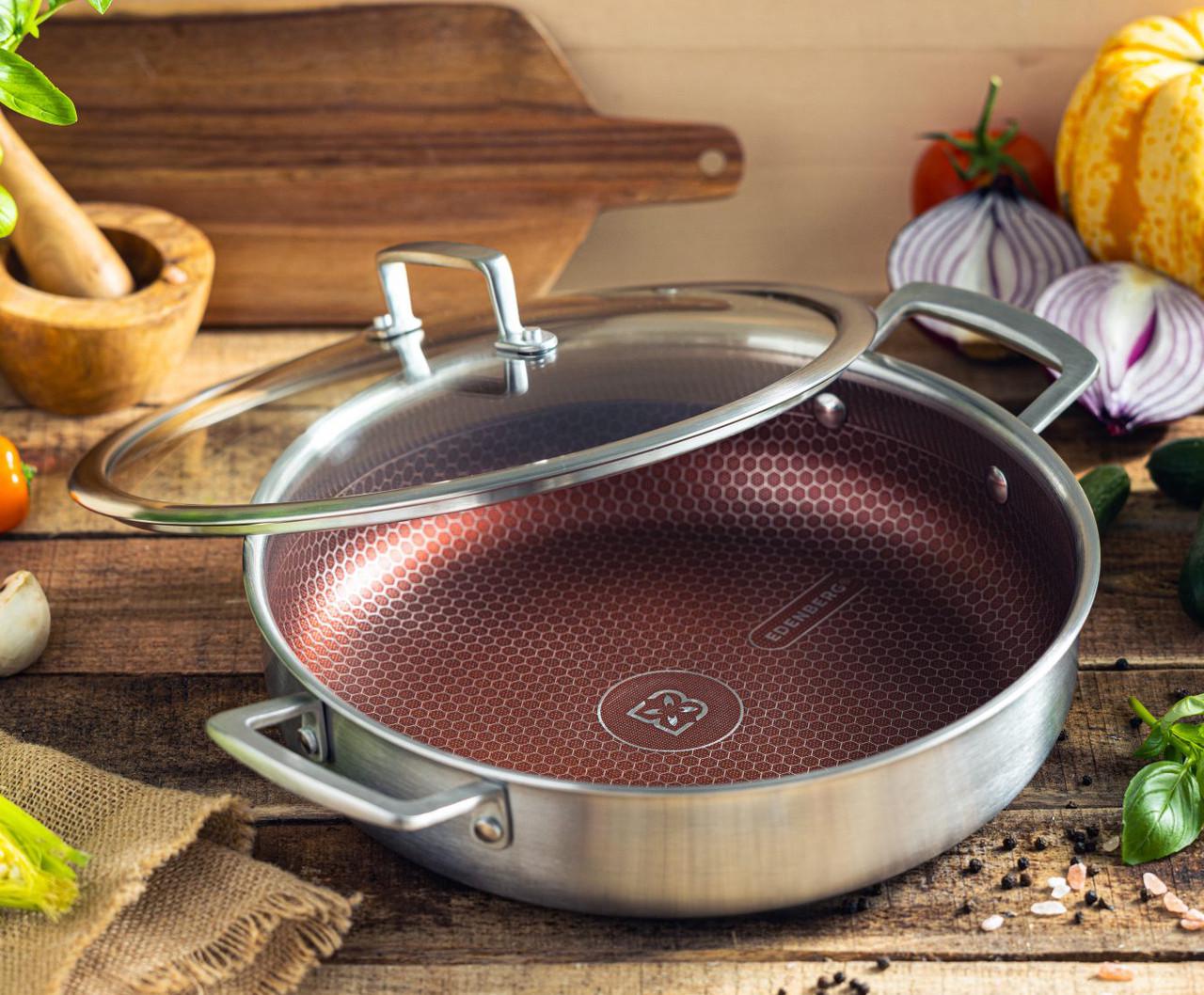 Сковорода Edenberg глубокая из нержавеющей стали 28x7 см (EB-14924)