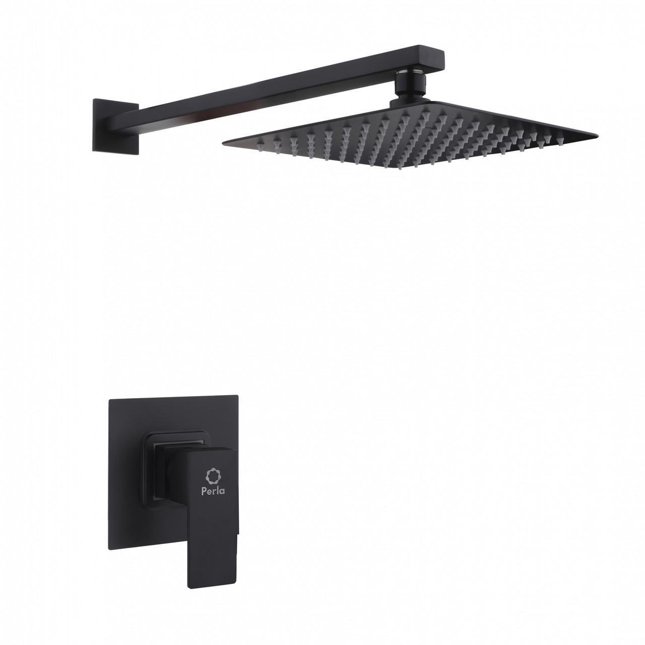 Змішувач для душу Perla SMART PSS7705B вбудований квадрат Чорний (2529486172)