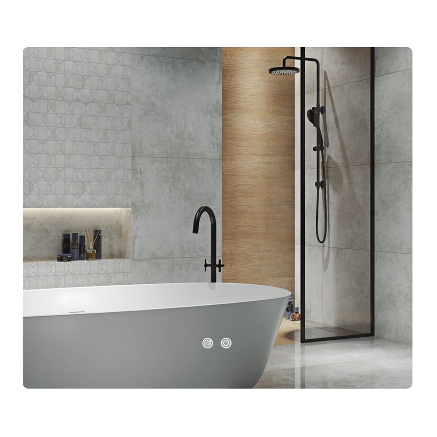 Зеркало для ванной комнаты Qtap Taurus 800x600 прямоугольное, с LED-подсветкой и антизапотеванием (QTTAU8006004895)