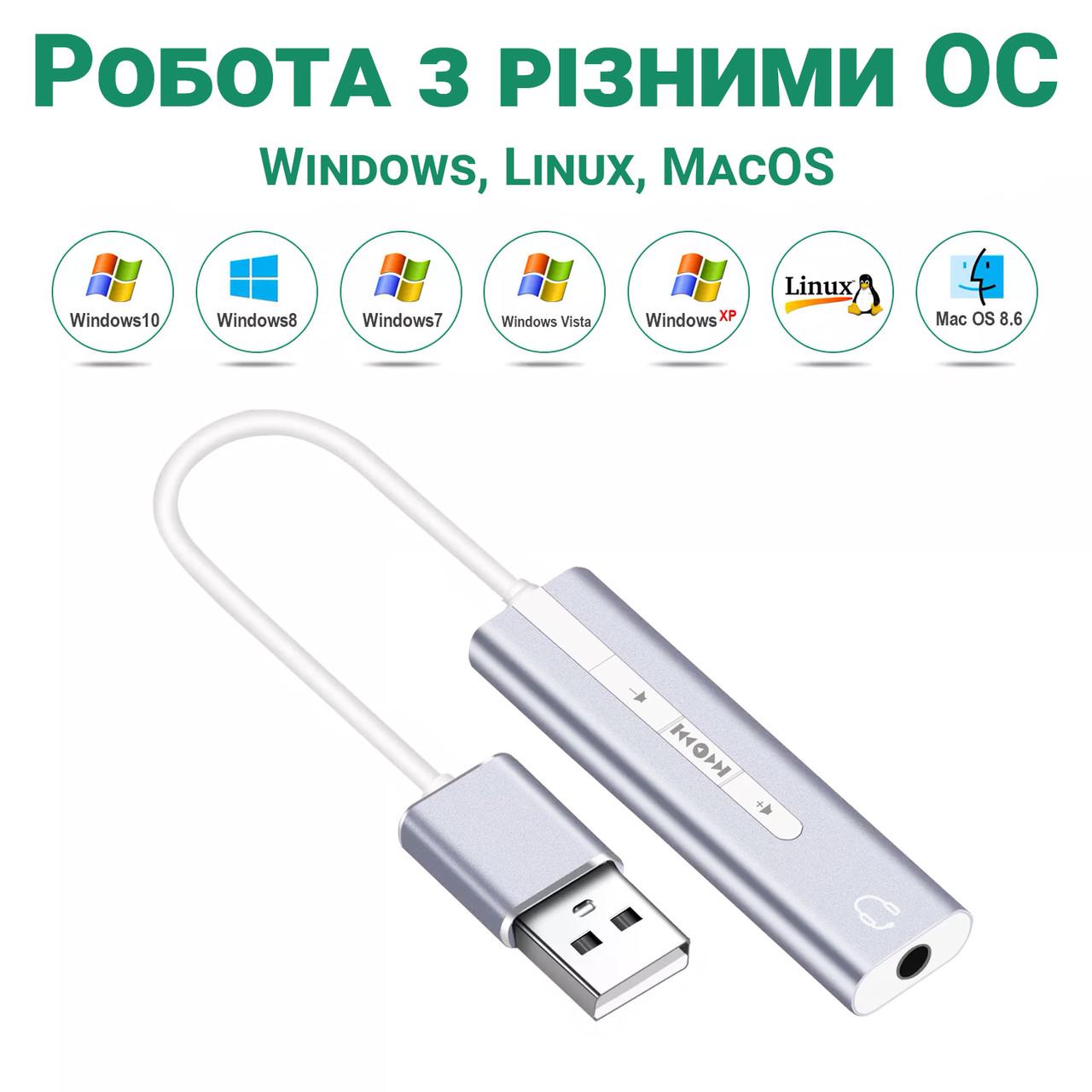 Карта Usb звукова Addap ESC-01 з регулятором гучності та плеєром - фото 8