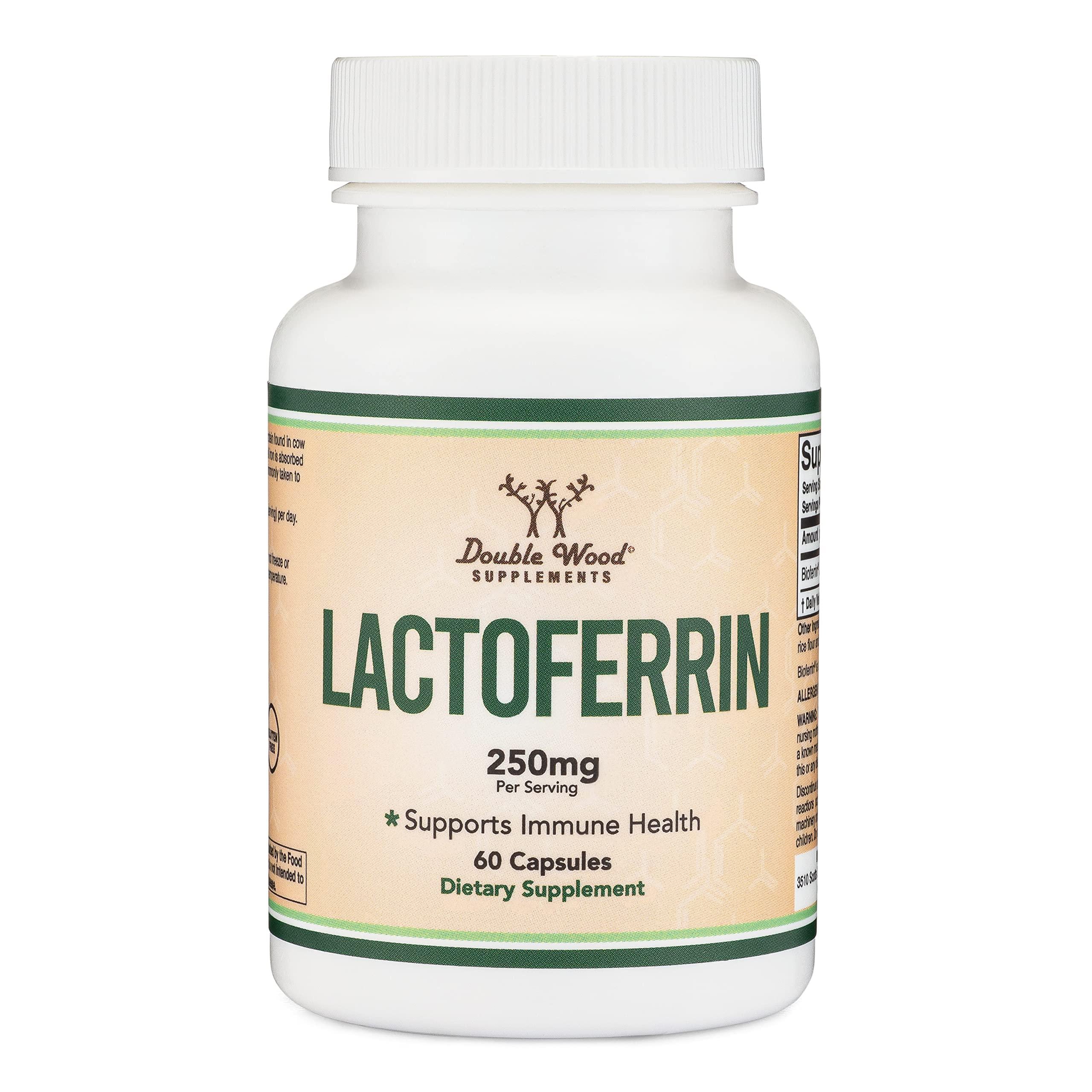 Лактоферрин Double Wood Lactoferrin 250 mg 60 capsules