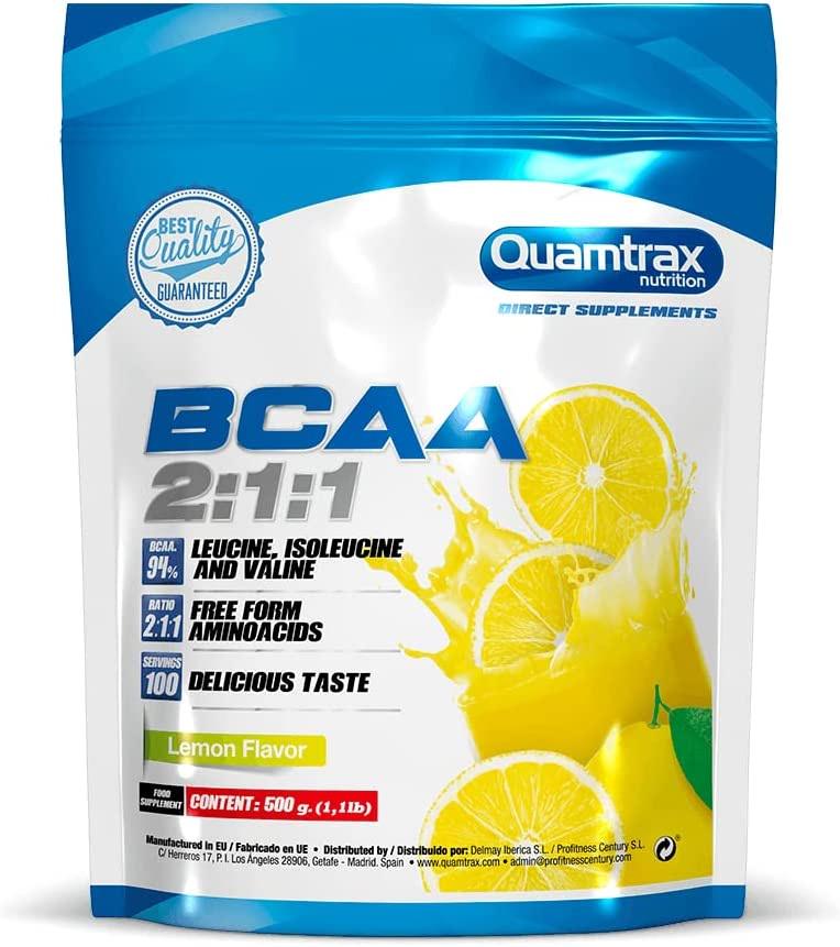 Аминокомплекс для спорта Quamtrax BCAA 2.1.1 Powder 500 г 100 порций Lemon