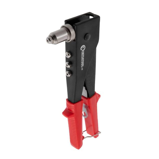 Пістолет заклепувальний Intertool ручного заклепки 3,2/4/4,8 мм з поворотом на 90° (000028166)