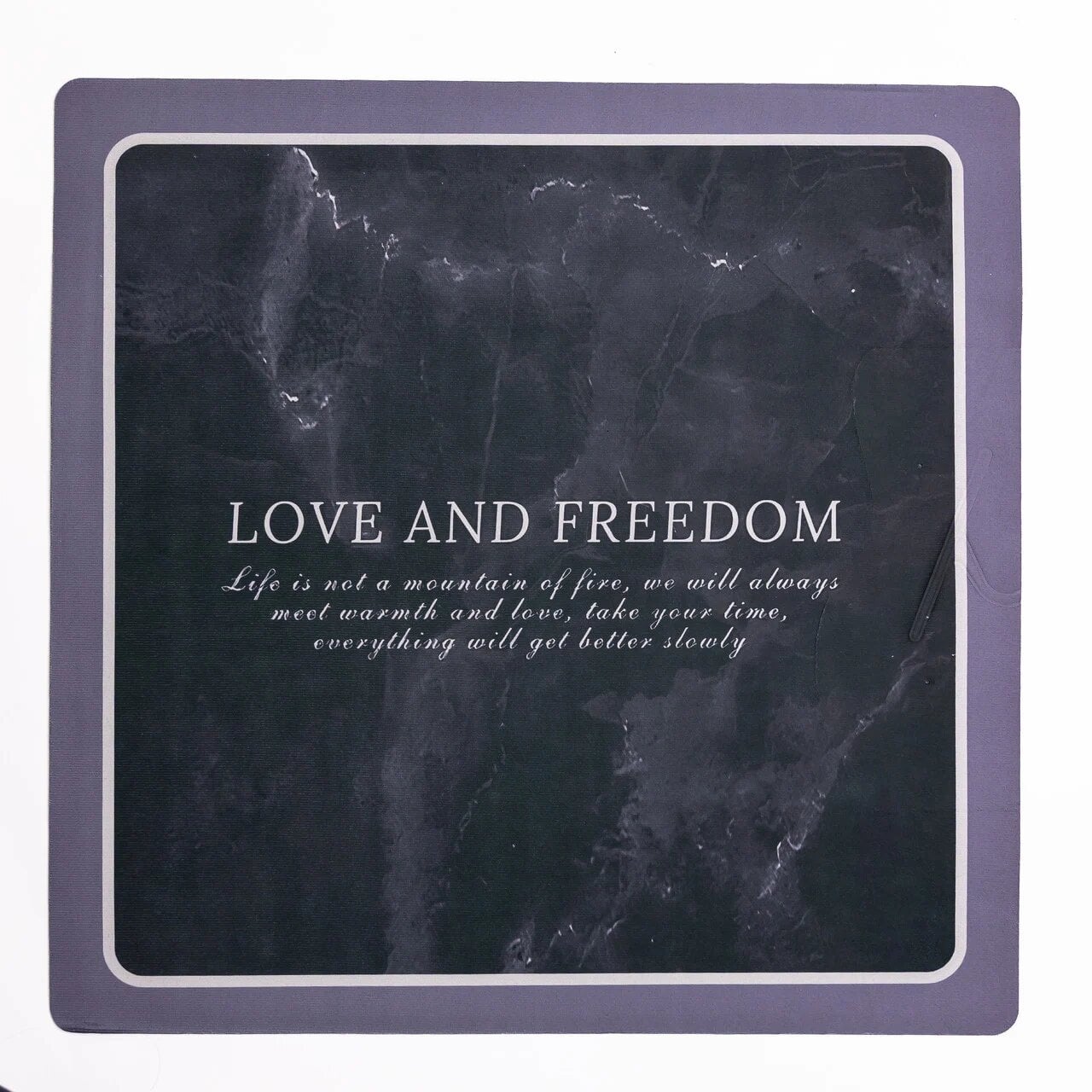Коврик для ванной диатомитовый Love and freedom 58х58 см Черный (HP-42-10)