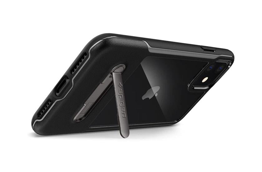 Чохол прозорий протиударний із підставкою Spigen Slim Armor Essential S Ultra Hybrid 076CS27085 для Iphone 11 (6.1") Black - фото 3