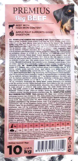 Корм сухий Fitmin Premius для дорослих собак з яловичиною 10 кг - фото 2 Корм сухий Fitmin Premius для дорослих собак з яловичиною 10 кг - фото 2