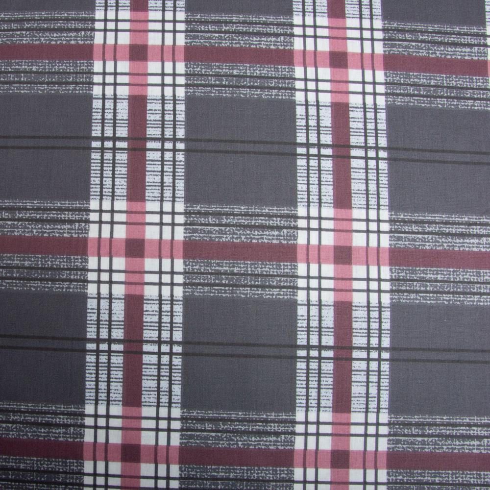 Тканина бязь ранфорс для постільної білизни Клітинка велика 125 гр/м2 220 см (R-98569 А)