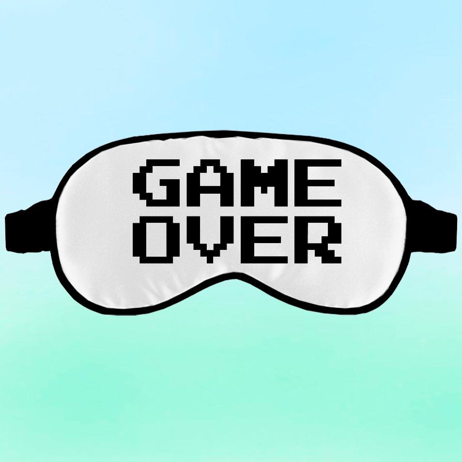 Маска для сна с принтом Game over Черный (23734738) - фото 1 Маска для сна с принтом Game over Черный (23734738) - фото 1