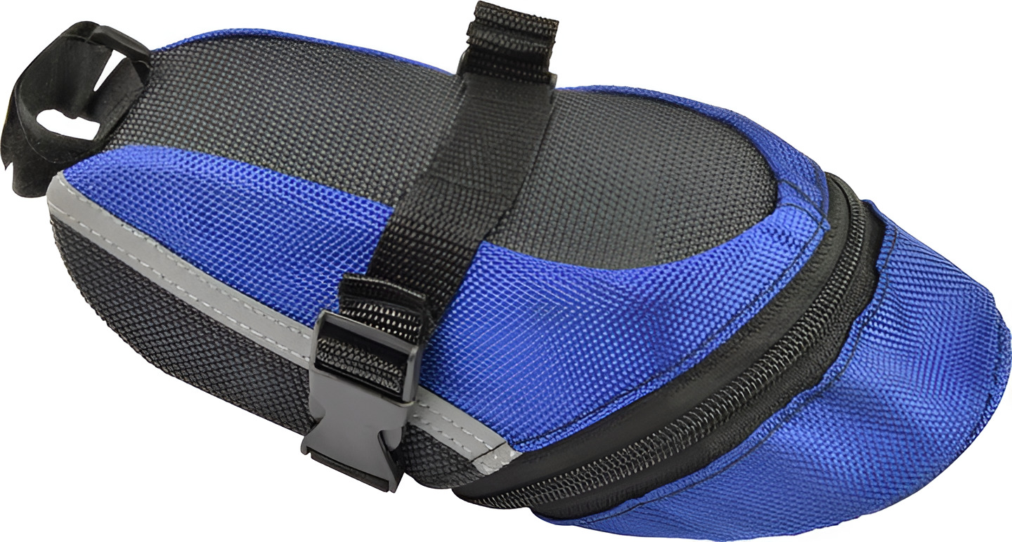 Сумка для велосипеда Stenson VL97778 21х8х9 см Чорний з синім (25815648)