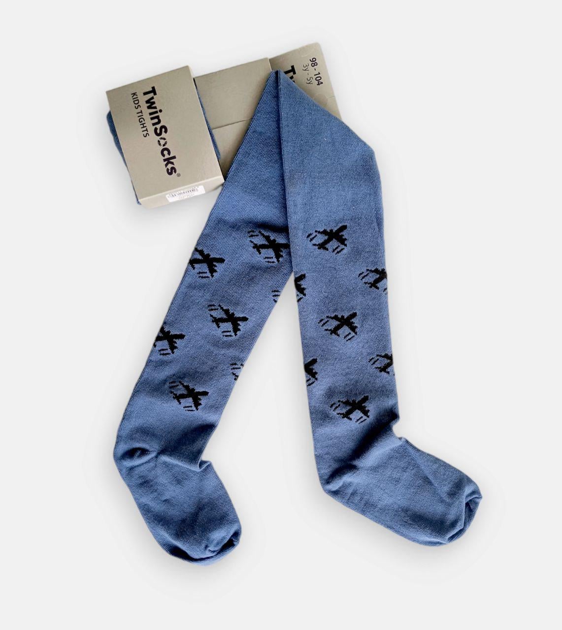 Колготки для мальчика TwinSocks хлопковые с самолетом 116-122 см Серый (310LT2) Колготки для мальчика TwinSocks хлопковые с самолетом 116-122 см Серый (310LT2)