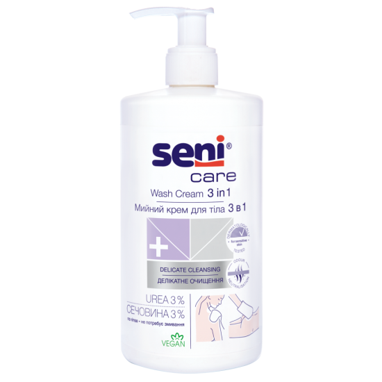 Крем для тела Моечный SENI CARE 3в1 500 мл Крем для тела Моечный SENI CARE 3в1 500 мл