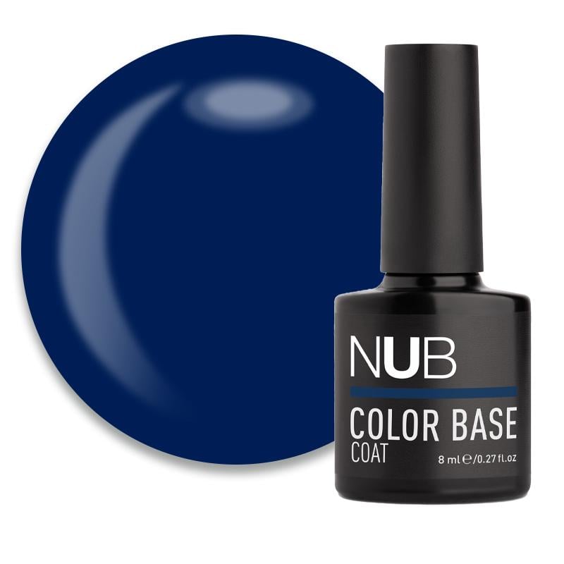 База кольорова каучукова NUB Color Base Coat 8 мл 10 Deep Sea Напівпрозорий синій (90032797)