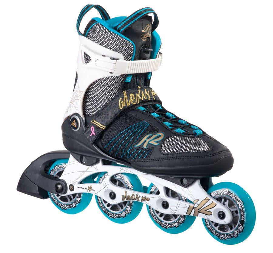 Роликові ковзани K2 ALEXIS PRO 84 р. 37 Чорний/Блакитний (UA38595E2A16F46.0)