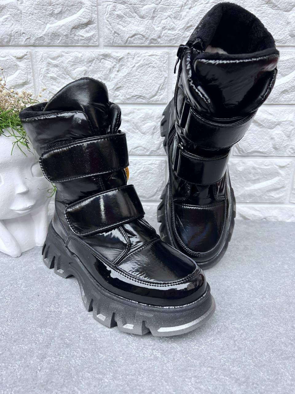 Чоботи для дівчинки зимові Clibee1329 р. 37 24 см Чорний (1329)