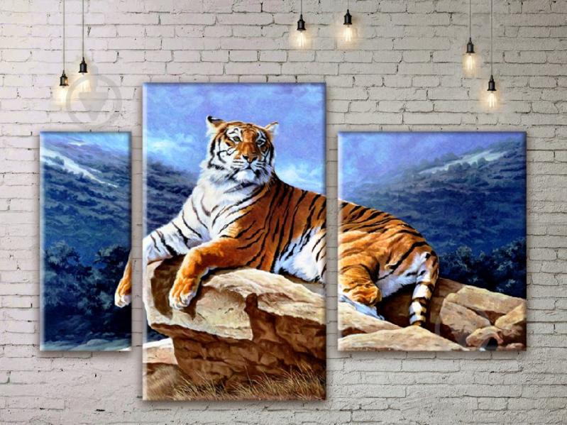 Модульная картина Тигр ADJ0062 размер 45 х 70 см