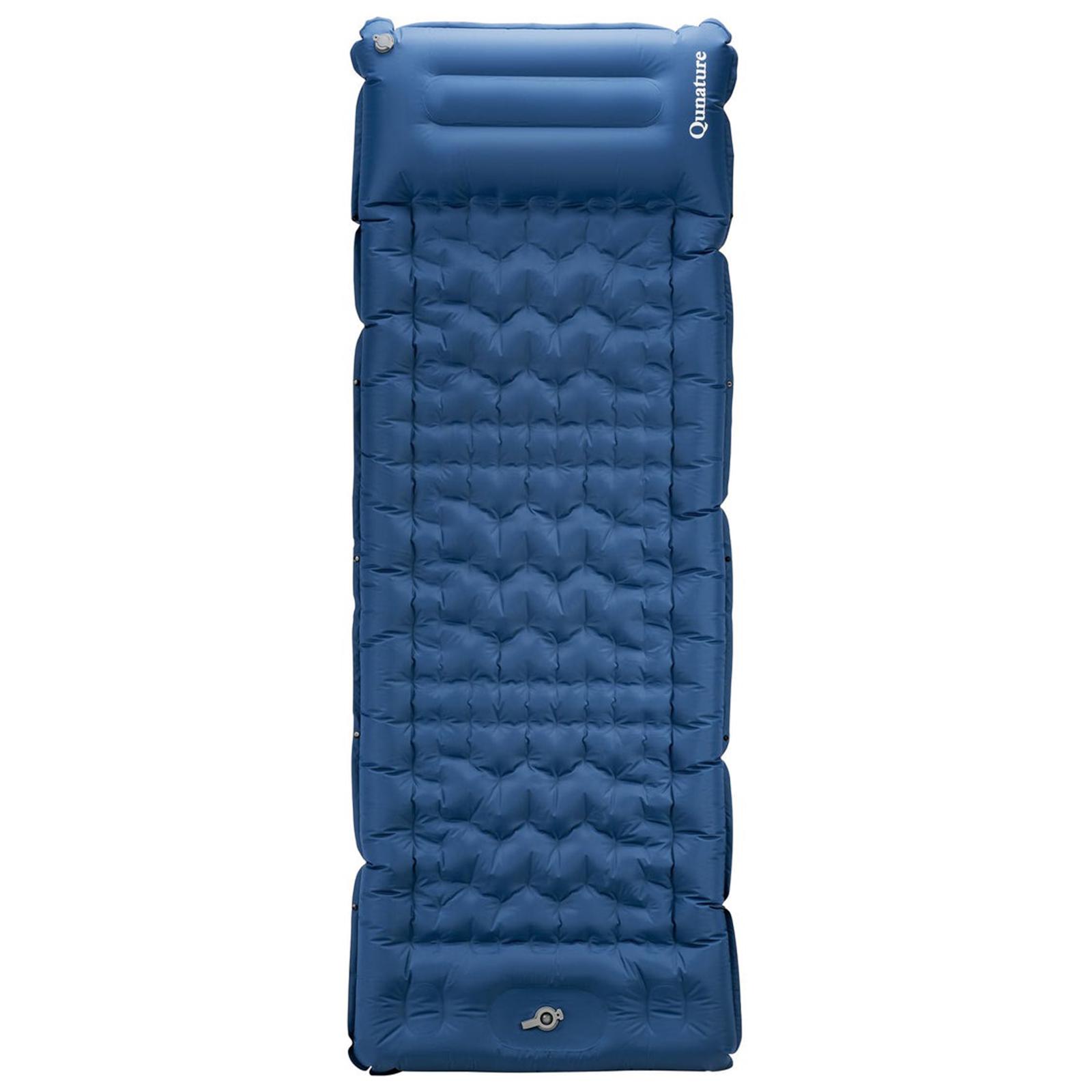 Самонадувной коврик со встроенным насосом Qunature PR517 Синий (QN-PR517-5238)