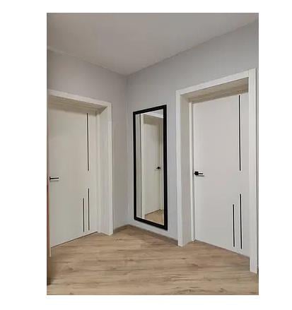 Дзеркало настінне ростове в прямій рамі в передпокій 150х50 см Чорний (29030216) - фото 2 Дзеркало настінне ростове в прямій рамі в передпокій 150х50 см Чорний (29030216) - фото 2