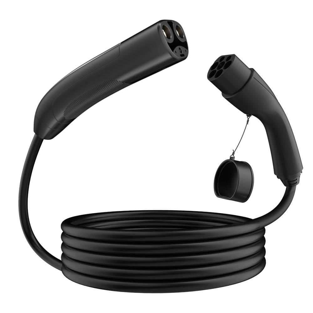 Кабель для зарядки Tesla USA на коммерческой станции с розеткой Type 2