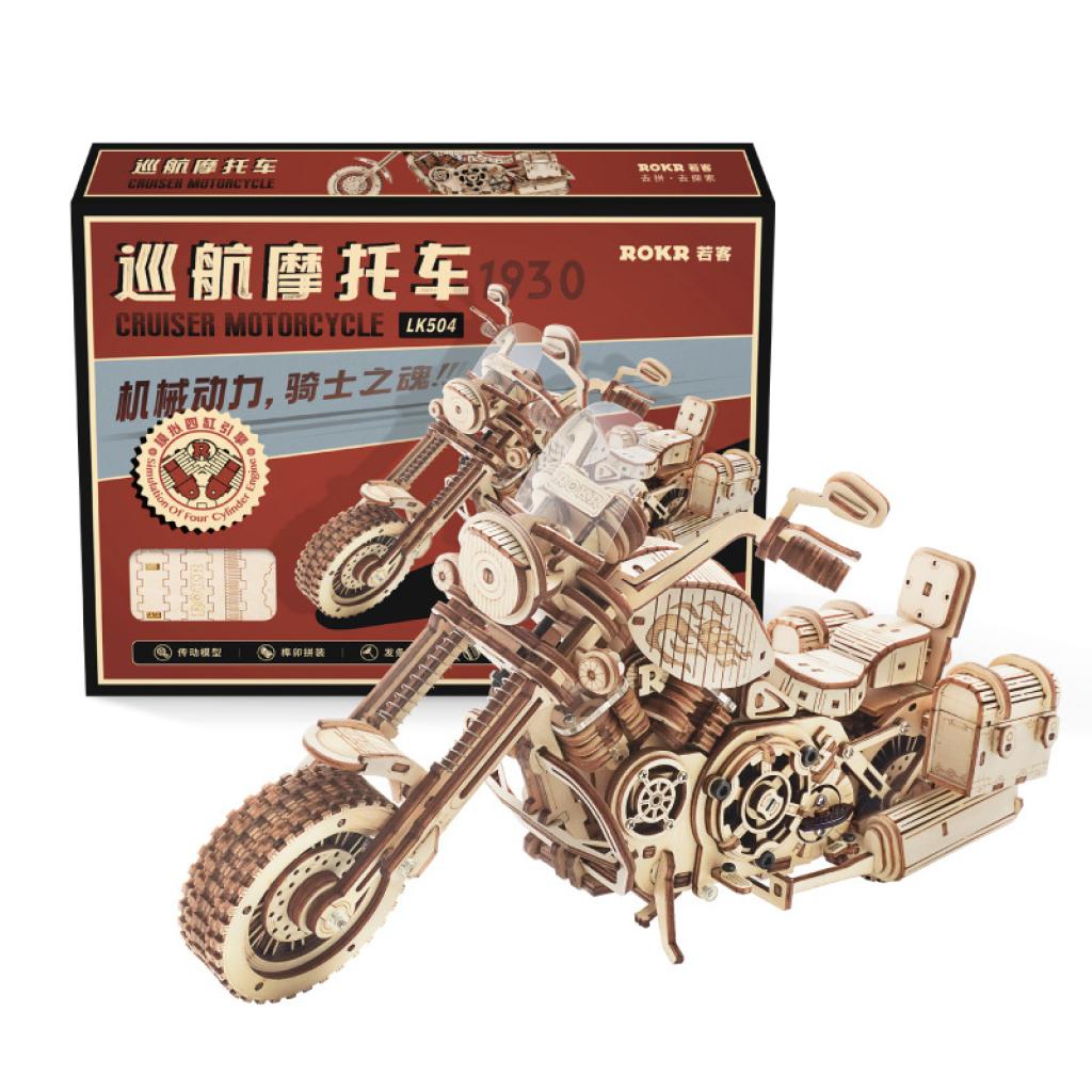 Конструктор деревянный 3D Robotime LK504 Motorbike Cruiser (1378427) - фото 3 Конструктор деревянный 3D Robotime LK504 Motorbike Cruiser (1378427) - фото 3