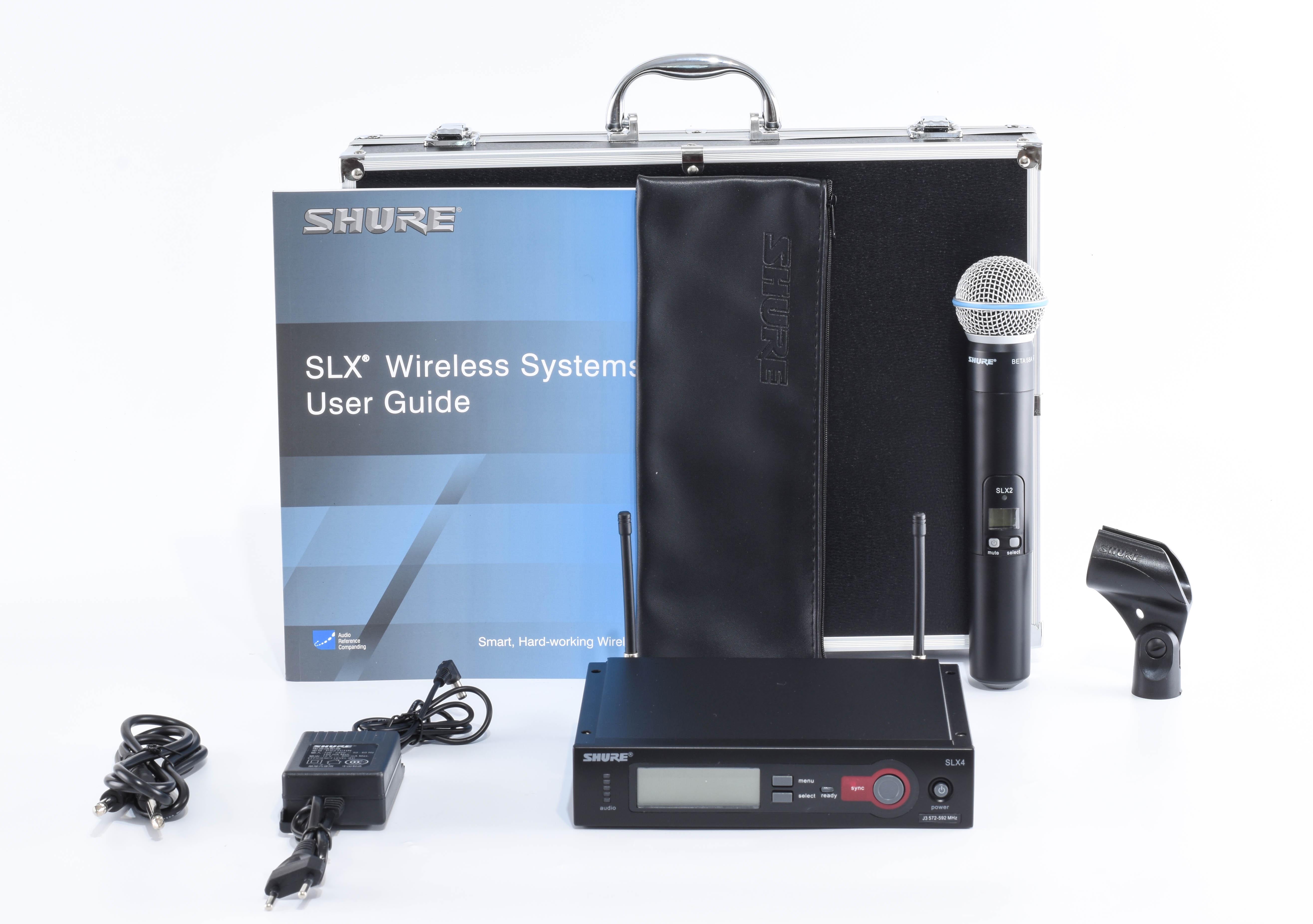 Мікрофон вокальний Shure Beta 58A-SLX4 (0100) - фото 3 Мікрофон вокальний Shure Beta 58A-SLX4 (0100) - фото 3