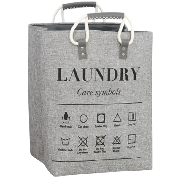 Корзина для белья текстильная 31х26х44 см Серый (HP-41-2G)