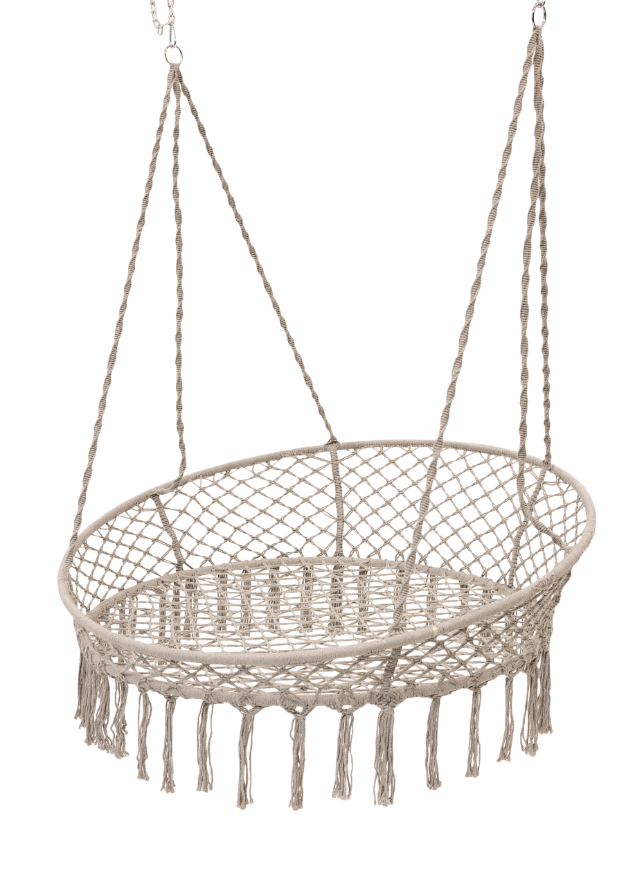 Качель круглая подвесная с подушкой WCG 140 см Серый (QNSW11GR1) - фото 5 Качель круглая подвесная с подушкой WCG 140 см Серый (QNSW11GR1) - фото 5