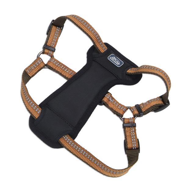 Шлея для собак Coastal K9 Explorer Harness с нагрудником 2,3-4,5 кг 30-46 см Черный/Коричневый (76484364464)