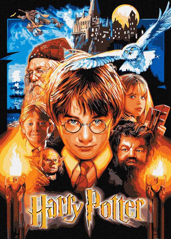 Картина по номерах Ideyka WB Harry Potter Постер з фарбами металік 40х50 см (KHO8716)