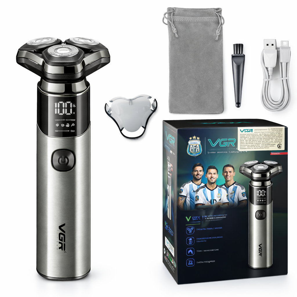 Электробритва мужская аккумуляторная VGR V-321 USB роторная 3 плавающие головки/сухое и влажное бритье (32947406) Электробритва мужская аккумуляторная VGR V-321 USB роторная 3 плавающие головки/сухое и влажное бритье (32947406)