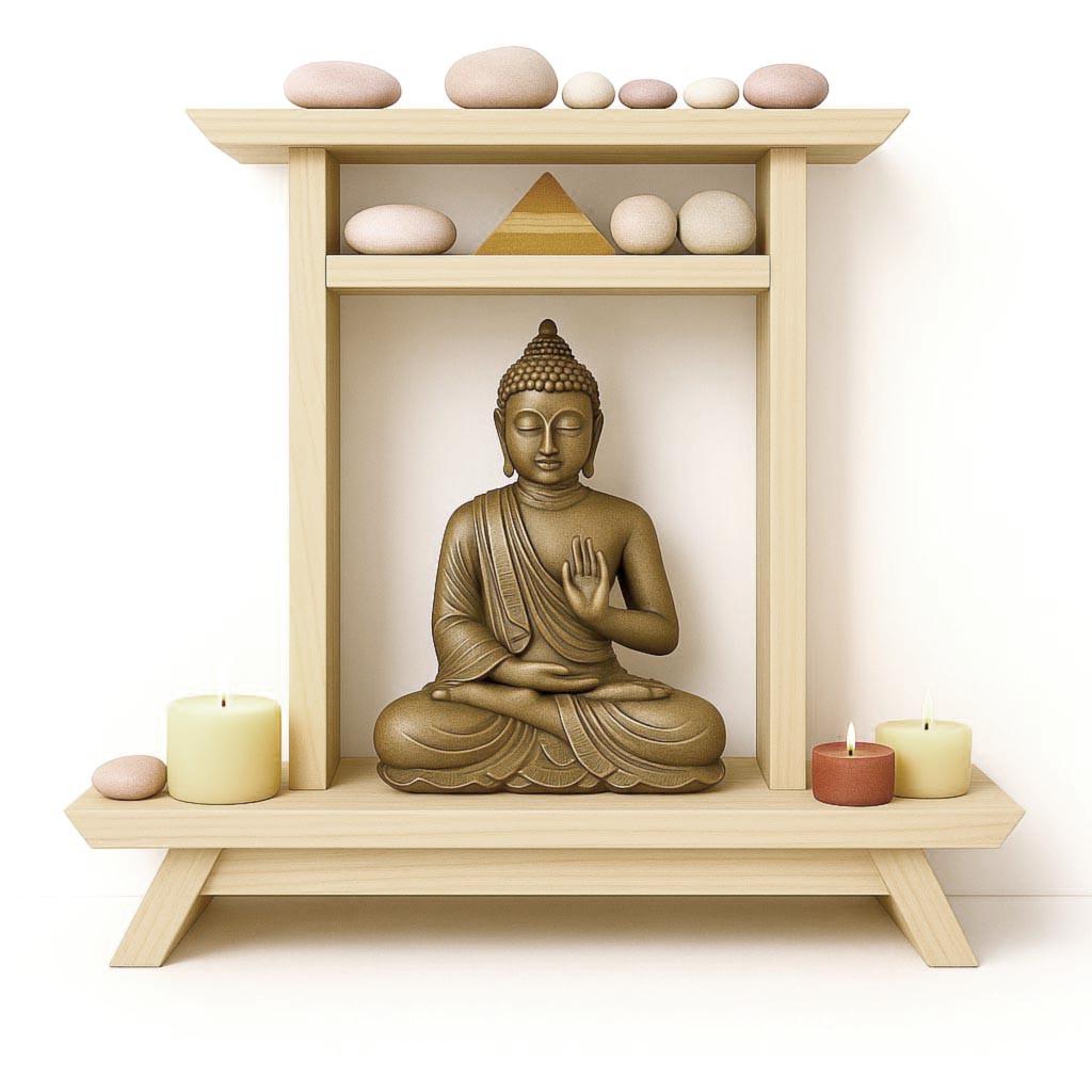 Алтарь для медитации из дерева Джаритани Бланже (ЛАТ-003001)