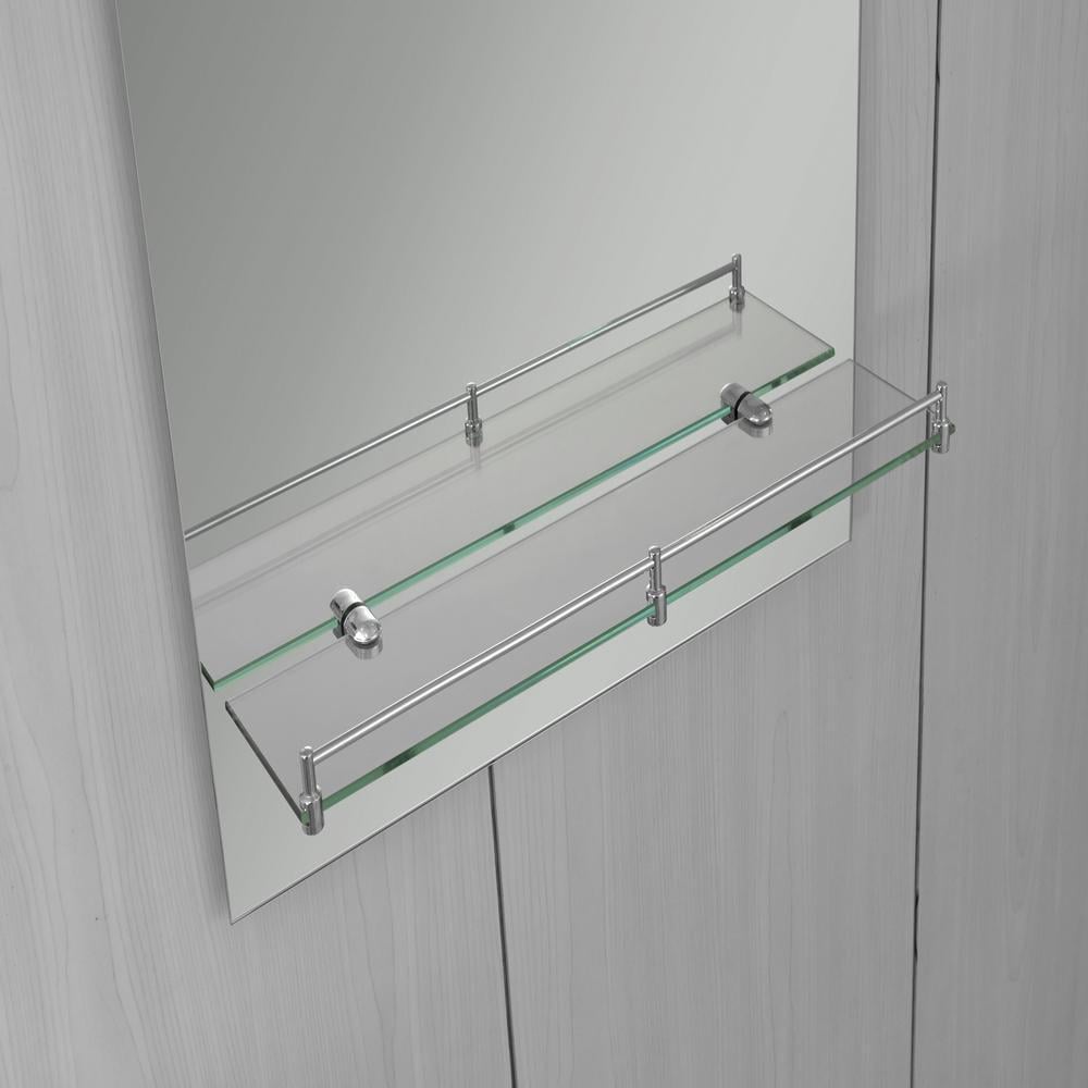 Дзеркало настінне Zerix LAGUNA MRZ03 прямокутне з полицею 800x700 мм (OL-ZX5623) - фото 6