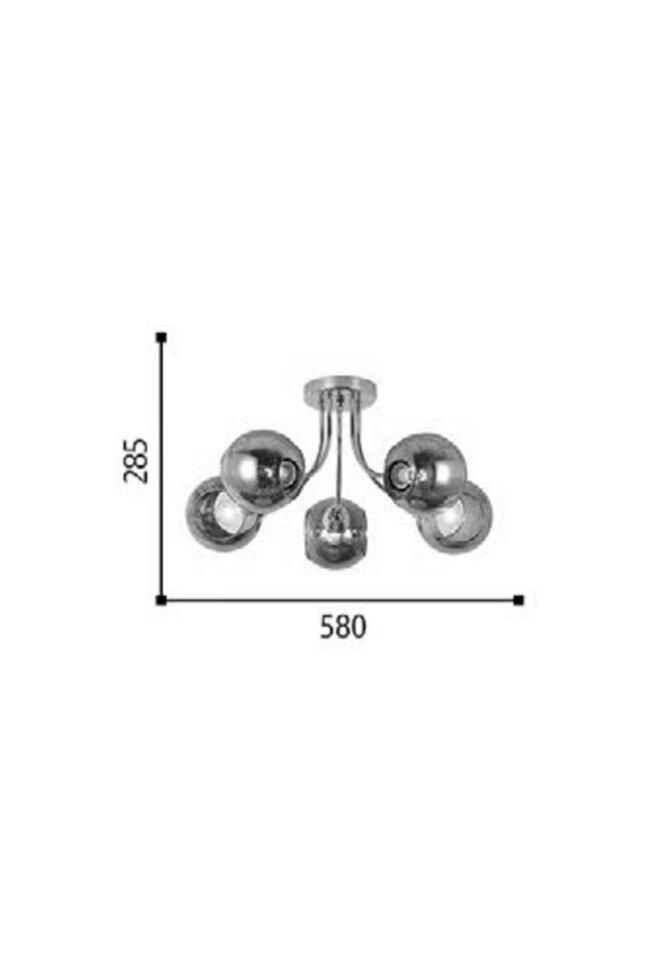 Люстра Blitz 1606 58x28,5 см Сірий (1606-45) - фото 2