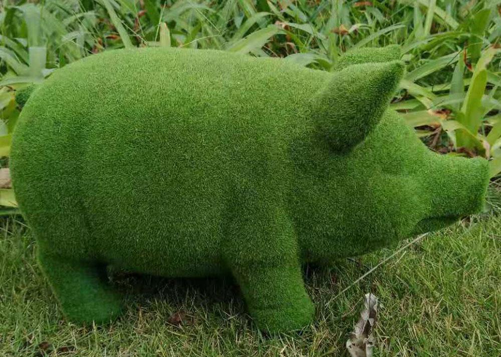 Садовая фигура Engard Green pig 35х15х18 см (PG-01) - фото 8