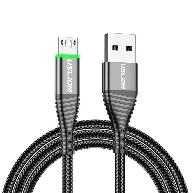 Кабель Uslion USB Type-C/USB Led 3 A 2 м (1302912111)