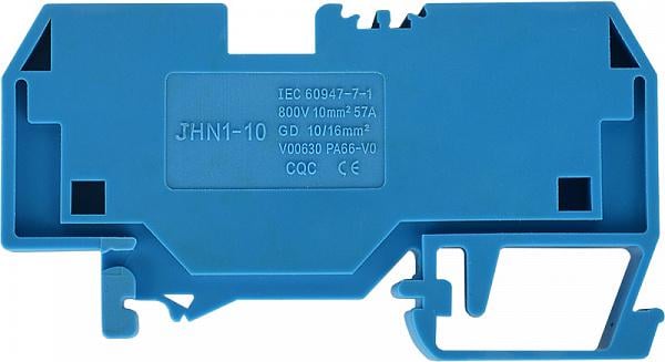 Клемма пружинная наборная АСКО-Укрем JHN1-10 57А 10 мм2 х 78х10х43 мм Синий (A0130010064)