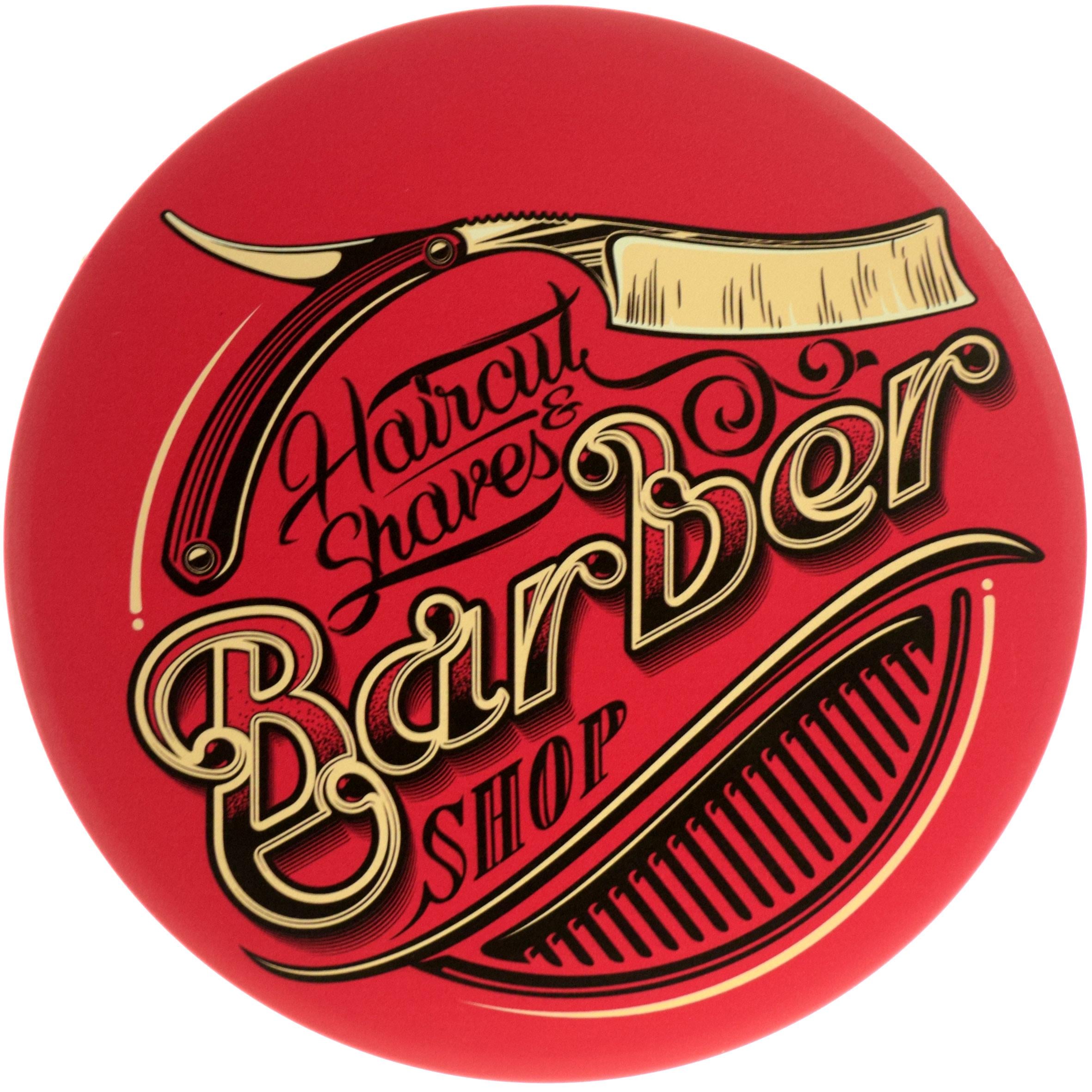 Табличка металлическая "Barber Shop Haircut&Shaves" 30 см (ms-104161)