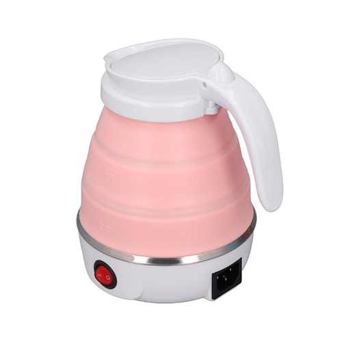 Електрочайник дорожній силіконовий складаний YS-2008 600 мл 600W White/Pink (29079437) - фото 5 Електрочайник дорожній силіконовий складаний YS-2008 600 мл 600W White/Pink (29079437) - фото 5