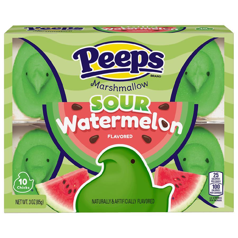 Птички из маршмеллоу Peeps Sour Watermelon 10 chicks 85 г (1400395944)