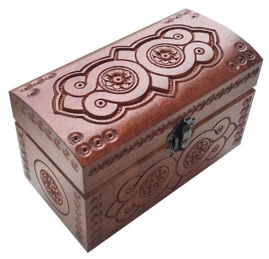 Шкатулка різьблена ручної роботи 8х16 см (4016)