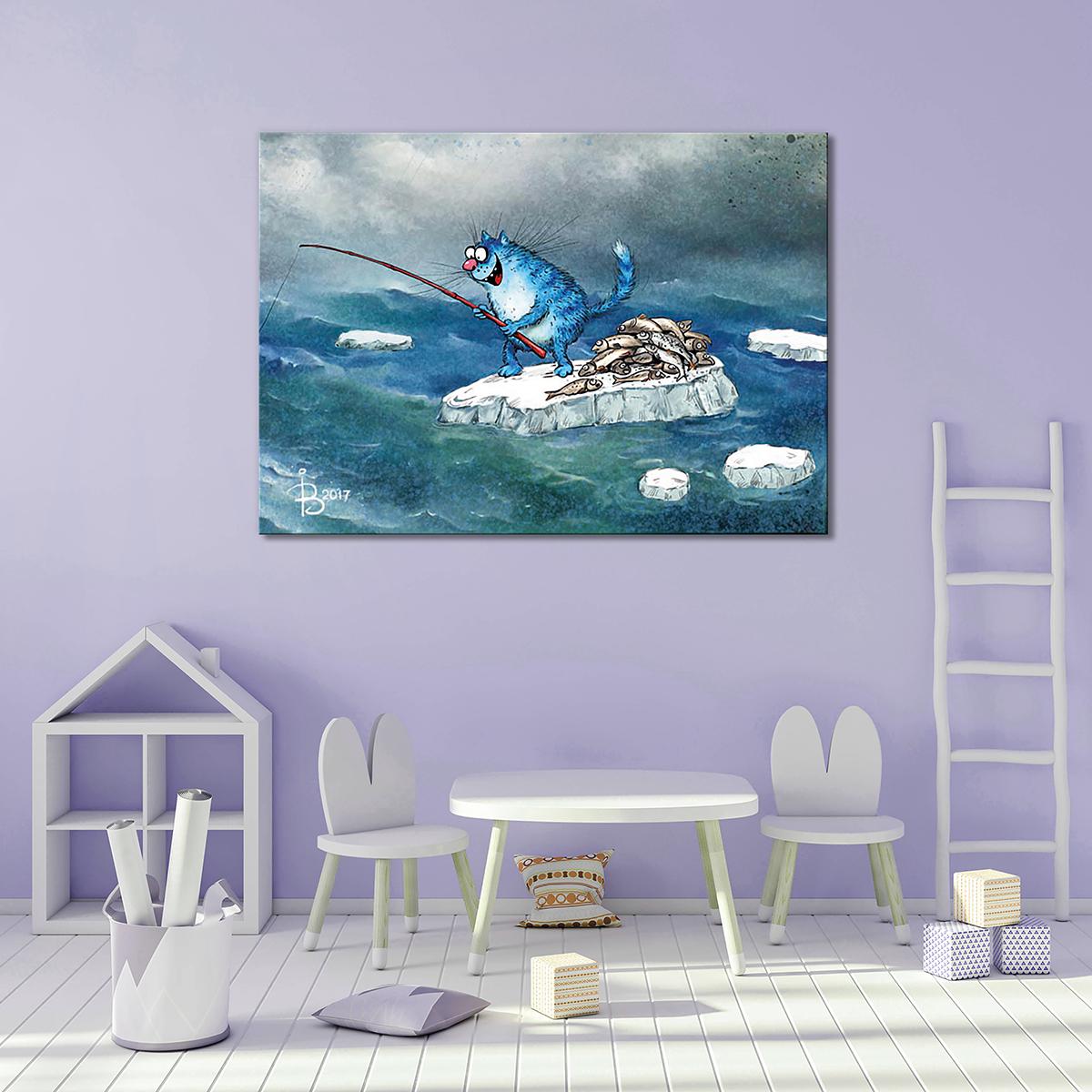 Модульная картина На льдине 1 модуль 30х45 см