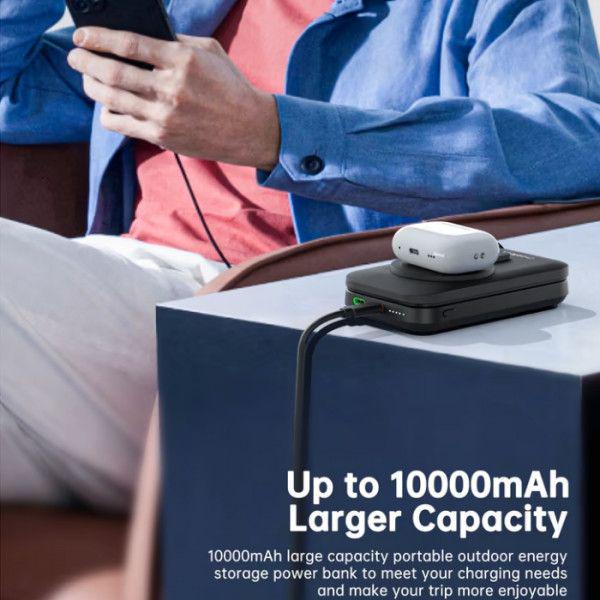 Повербанк Choetech Magnetic 10000 mAh Qi-2 15W Black (B750-CCBK) - фото 7 Повербанк Choetech Magnetic 10000 mAh Qi-2 15W Black (B750-CCBK) - фото 7
