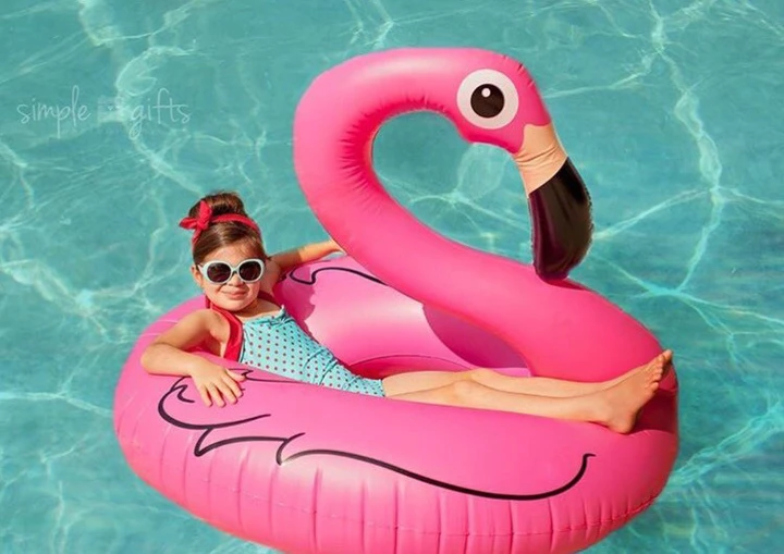 Надувний круг для плавання Фламінго 90х47 см Рожевий (1354) - фото 4 Надувний круг для плавання Фламінго 90х47 см Рожевий (1354) - фото 4