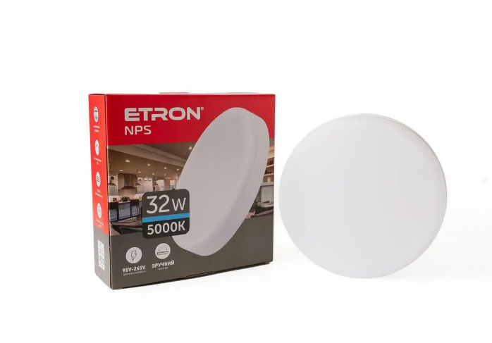 Светодиодный накладной светильник ETRON 32W 5000К круг (23068929)