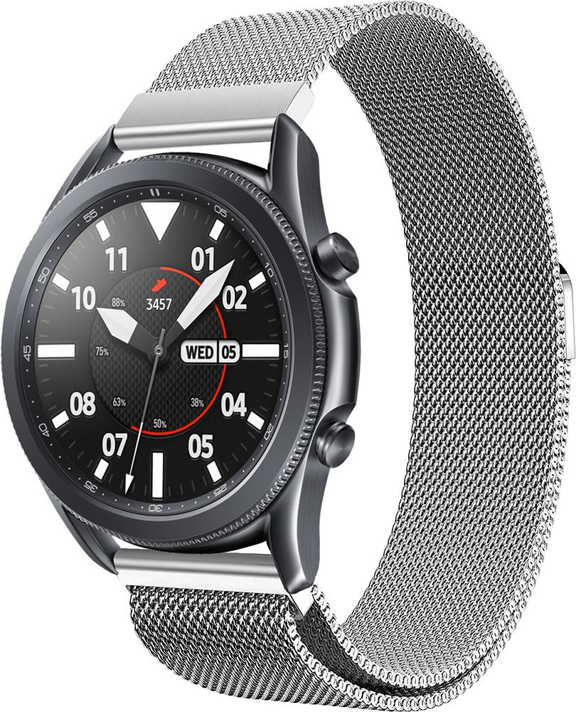 Ремешок Миланская петля Milano Galaxy Watch 3 45 мм Silver (19340)